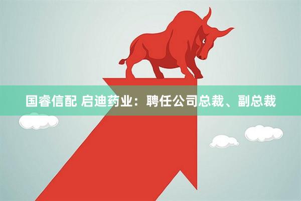 国睿信配 启迪药业：聘任公司总裁、副总裁